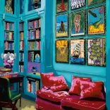 Puzzle Szoba piros kanapéval 1000 darab