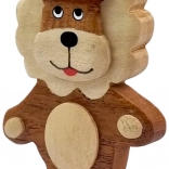 Fa oroszlán mágnes – kézzel készített dekoráció 2Kids Toys
