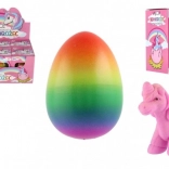 Kikelő műanyag egyszarvú 7x10 cm dobozban