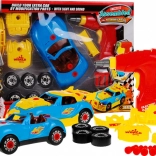 Összeszerelhető versenyautó fúróval