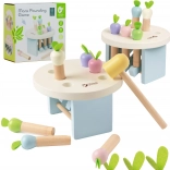 Fa játék Ütögesd be a répát kalapáccsal