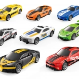 4 db Visszafelé Felhúzható Versenyautó Készlet 7 cm