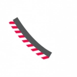 Külső szegély kanyar 3/30°-hoz Carrera Evolution, Digital 132 és Digital 124 autópályákhoz