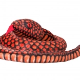 Plüss játék piros kígyó 100 cm