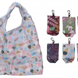 Összehajtható anyagtáska karabinerrel