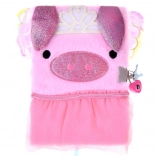 Rózsaszínű titkos napló malac alakú zárral