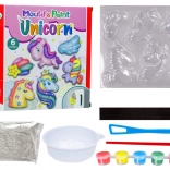 Unikornis hűtőmágnes készítés készlet