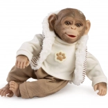 Élethű kismajom puha testtel, 32 cm