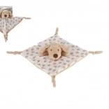 Plüss Miluś kutya, bézs, 25x25 cm