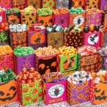 COBBLE HILL Puzzle Halloween édességek 500 darabos