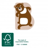 Small Foot fa betű B