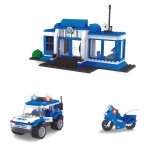 Kompatibilis BLOXO építőkészlet rendőrőrs 194 db