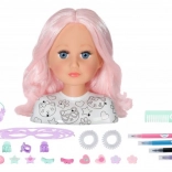 Baby Born kreatív fésülhető fej 22 cm kiegészítőkkel