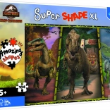Puzzle XL Super Shape dinoszauruszok JURASSIC WORLD 104 darab