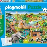 SCHMIDT Playmobil Állatkert puzzle 60 darabbal és figurával
