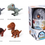 Dinoszaurusz tojásban fény- és hangeffektekkel – építőkészlet