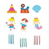 Függő csengődíszek gyerekszobába, 3 darabos készlet