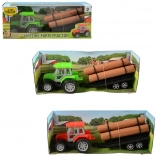 Traktor utánfutóval lendkerékre