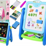 Oktatótábla 2 az 1-ben Kék krétás tollak