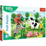 Puzzle 24 maxi Treflik család a vidéken TREFL