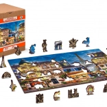 Fa puzzle Reggeli Párizsban 2 az 1-ben - 75 darab