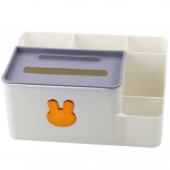 Asztali rendszerező arany nyuszival és zsebkendőtartóval