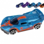 Sportautó készlet 1:64, 6 db, fém és műanyag, szabadonfutás