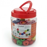 Fa gyöngyök felfűzése