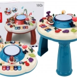 Oktató panelasztal Interaktív zongora Dob Kék