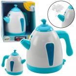 Elektromos gyerekeknek készült kancsó hatásokkal és gőzzel, türkiz
