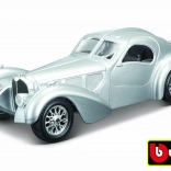 Bugatti Atlantic 1:24 ezüst autómodell a Bburago-tól