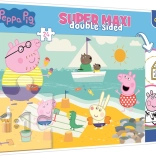 Kétoldalas puzzle Peppa Pig SZUPER MAXI 24 darabos