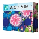 Kis kék fa gyöngyök – kreatív ékszerkészítő készlet