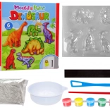 DIY készlet dinoszaurusz gipsz mágnesek festéséhez