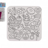 Kreatív készlet ragyogó fóliaképekkel