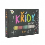 Színes kréták járdára dobozban