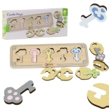 fa Montessori bedugós játék kulcsokkal és zárakkal CLASSIC WORLD