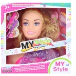 Fésülhető fej kiegészítőkkel gyerekeknek