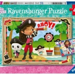 Puzzle 2×24 GABIN CICA KUCKÓ – RAVENSBURGER