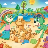 Treflik Család Puzzle 100 darabos Treflik Nap Trefl