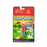 MELISSA & DOUG Water Wow – vízfestős füzet, tanya témával, tollal
