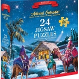 Adventi naptár kirakó Jézus születése 24×50 darab EUROGRAPHICS