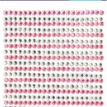 Öntapadó kövecskék rózsaszín és ezüst, 525 db