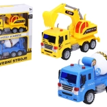 Építőipari autók és közlekedési táblák 23 cm