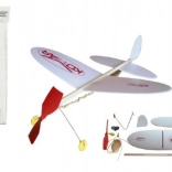 Dobó modell repülőgép Komár gumis