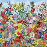 Puzzle COBBLE HILL Pillangókert 1000 darab