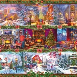 SCHMIDT Puzzle Karácsonyi üdvözletek 1000 darab