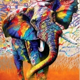 Afrikai színek puzzle 1000 darab