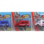 műanyag kisautó kártyán 10 cm