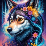 Enjoy puzzle varázslatos farkasportré 1000 darab